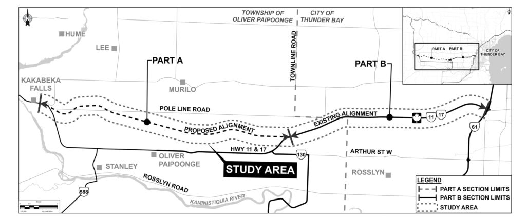 Map showing study area